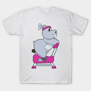 Hippo Spinning Bike T-Shirt